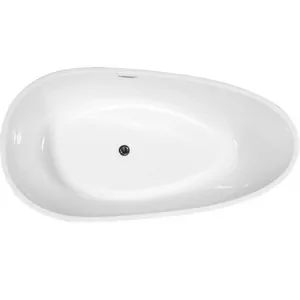 Ванна акриловая Abber (1700х850) отдельностоящая, слив-перелив, белая AB9211