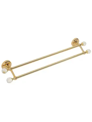 Migliore Полотенцедержатель двойной 60 см золото/SWAROVSKI ML.AMR-60.423.DO