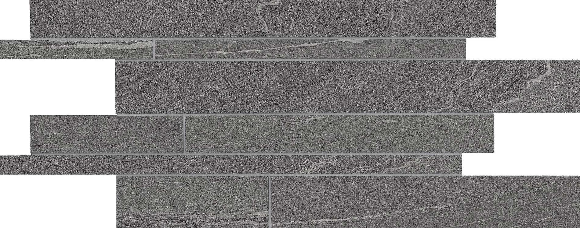 мозаика Stone Talk Listelli Sfalsati Martellata Dark Naturale 30x60