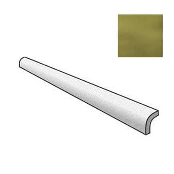 Equipe Manacor 26948 Pencil Bullnose Basil Green 3x15 глянцевая