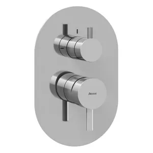 Смеситель Ravak X070208 для ванны/душа встраиваемый, внешняя часть, однозахватный, хром