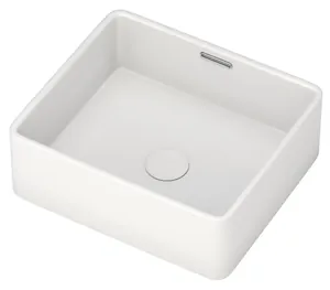 Раковина накладная Aquanet -1 405х315х140 перелив, без отв. под смеситель, цвет: белый 273675