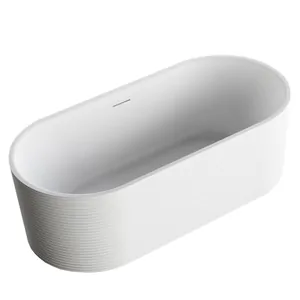 Ванна акриловая Abber (1700x800) отдельностоящая, слив-перелив, белый AB9436-1.7