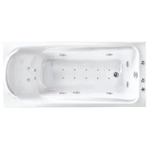 Ванна прямоугольная BACH 150х72 Система 4"А", гидро+аэромассаж+спинной, каркас