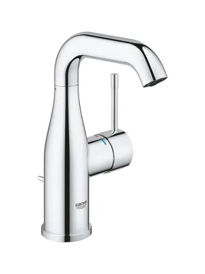 Смеситель для раковины Grohe однозахватный, излив 243мм, без донного клапана, хром 24273001