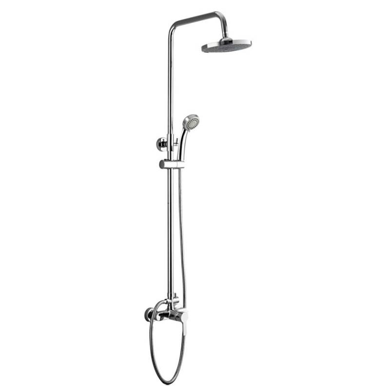 Душевая система Ledeme однозахватный, без излива, с тропическим душем, хром L2403-2