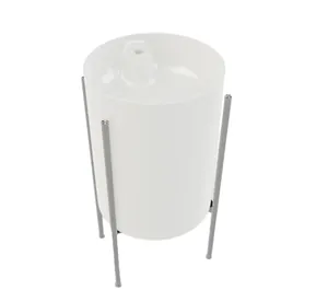 Раковина AeT 440х440х580 с отверстием под смеситель, белая глянцевая L808T0R1VL100