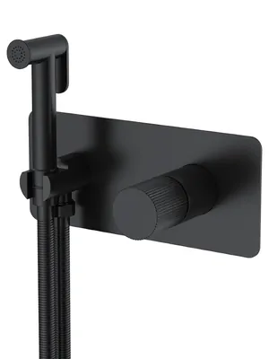 Смеситель Boheme 127-BB.3 встраиваемый, с гиг душем, однозахв, ручка:linea, черный