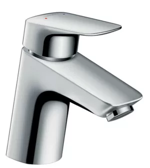 Смеситель Hansgrohe 71170000 для умывальника, низкий фикс. излив, метал. донный клапан, хром