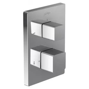 Смеситель Jacob Delafon E75387-CP/E98729-CP термостат для душа, встраиваемый, внешняя часть