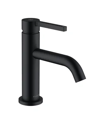 Смеситель KLUDI Pura для умывальника, излив 75мм, дон.клапан, черный мат. 202663915