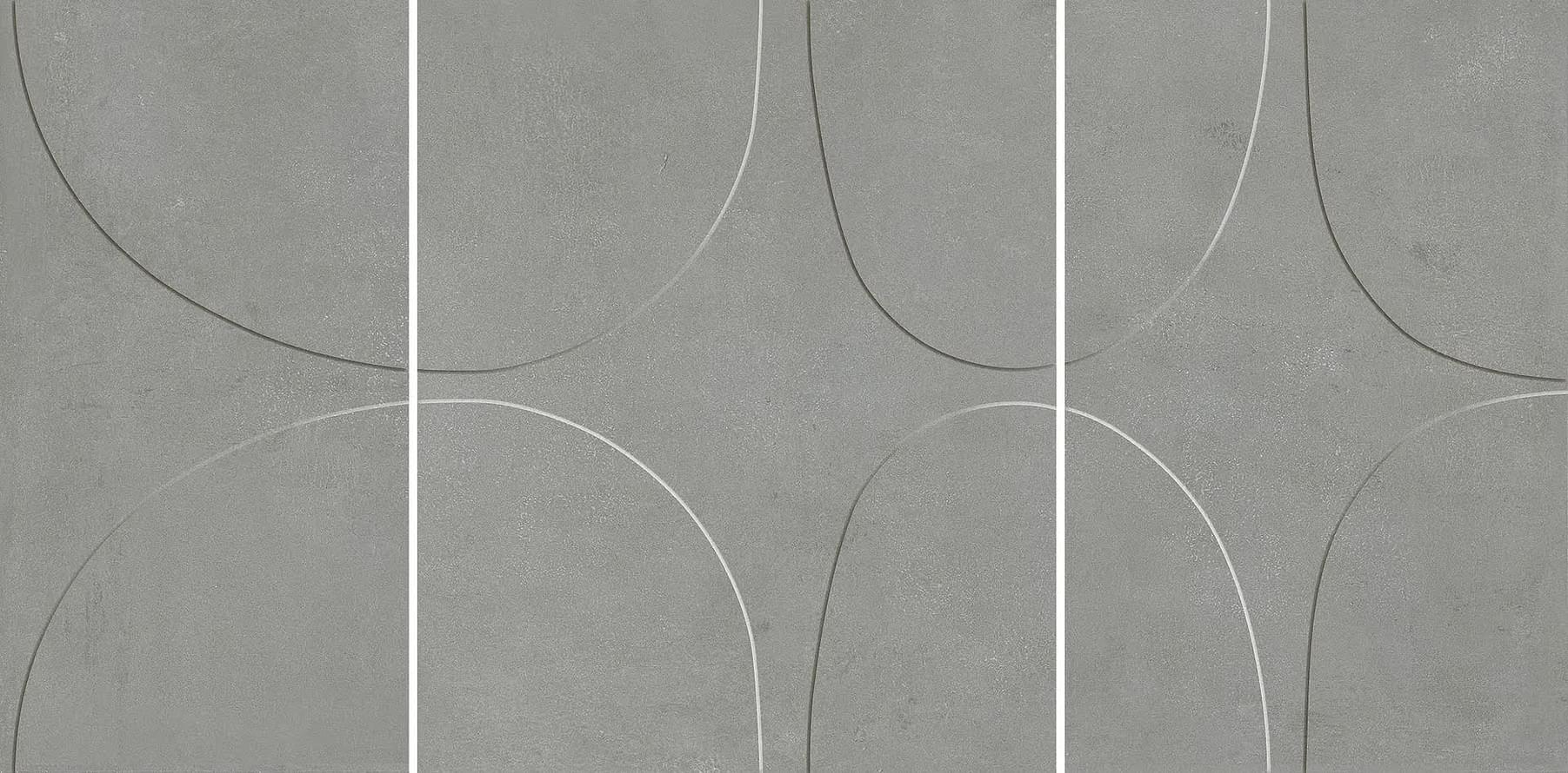 панно I Cementi Grey Decoro Lito 3D 60x120