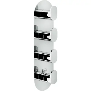 Смеситель NOBILI встраиваемый, термостат, на 3 потребителя, внешняя часть, хром 94103CR