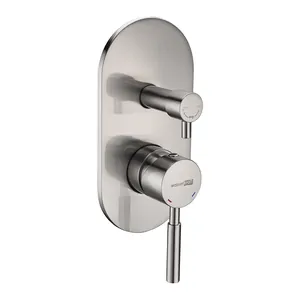 Смеситель для ванны/душа WasserKRAFT 4241 встраиваемый, на 2 выхода, с внутр. частью, никель