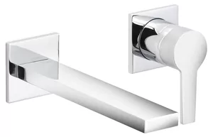 Смеситель для раковины Keuco 243 мм, встраиваемый, однозахватный, хром 51116010202