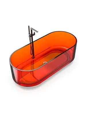 Ванна отдельностоящая Knief Ellipse Shape (1700х750х560) из полимерного материала, цвет: 08 Crystal Orange, 0700-AL497-08