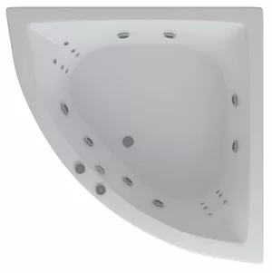 Ванна акриловая Акватек 150х150 гидромассаж плоская гамма бронза,ПН управл,фронт.панель,карк