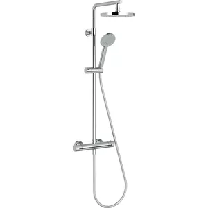 Душевая колонна Jacob Delafon с термостатом, верхний и ручной душ, шланг, хром E25084-CP