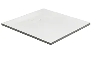 Душевой поддон SALINI 120324M 1000х1000х30 литой камень, сифон, S-Stone белый матовый