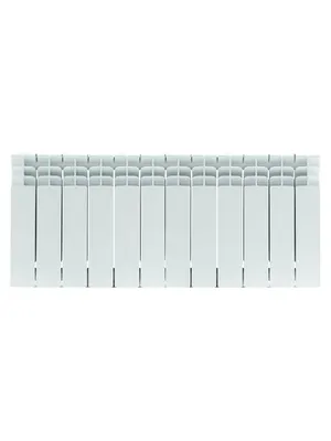 Радиатор STOUT 350 12 секций, биметаллический, боковое подключение, белый SRB-3310-035012