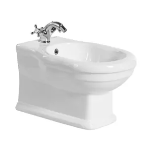 Биде подвесное BelBagno (373х528х320) с отверстием под смеситель, фаянс, цвет белый BB115BH