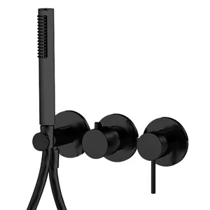 Смеситель для душа FIMA Carlo Frattini встраиваемый,лейка 1500 мм черн. матовый F3049WX8NS