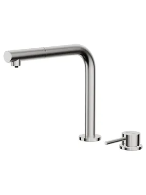 Смеситель для мойки Omoikiri 2 Plus-S-BN выдв.излив, кран для питьевой воды, нерж.сталь 4994369