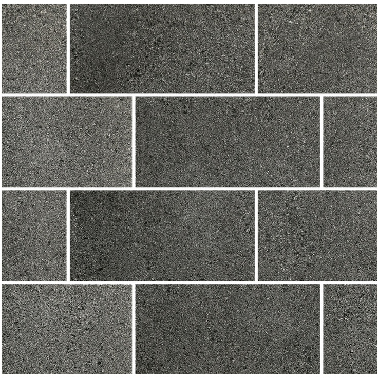 Floor Gres Buildtech 2.0 749294 GG Coal Lev Mattoncino 7.5x15 30x30