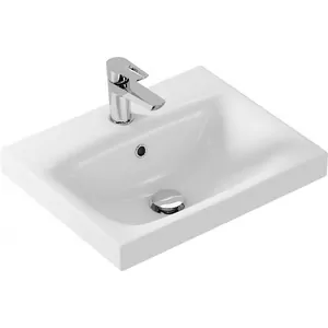 Раковина Aquanet 50 500х400х170 перелив, отверстие под смеситель, белая 255481