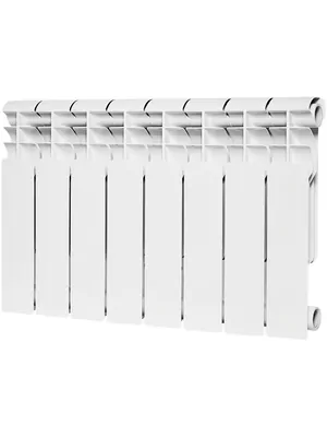 Радиатор биметаллический ROMMER 350 8 секций, RBM-1210-035008