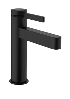 Смеситель Hansgrohe 76023670 для раковины 110, сливной клапан Push-Open, матовый черный