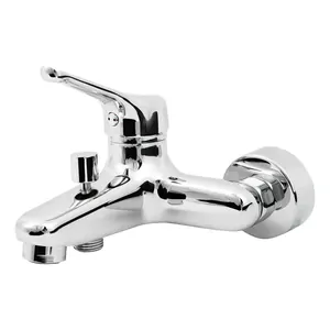 Смеситель для ванны/душа Paini 152 мм,настенный,однозахватный,фиксир. излив,хром 059CR111LMKM