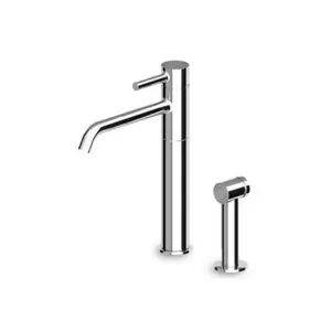 Смеситель для кухни Zucchetti ZP6276 с поворотным изливом, отдельная лейка с душем, хром