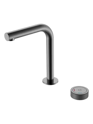 Смеситель Boheme 158-GM для раковины, на 2 отверстия, автоматический, графит