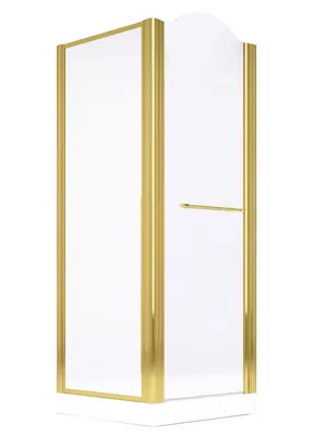 Душевой уголок Migliore (900х900х1950) стекло прозрачное, золото 22702