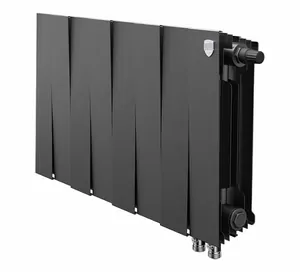 Радиатор биметаллический, 8 секций ROYAL THERMO 300 Noir Sable, VDR80 нижнее правое подкл