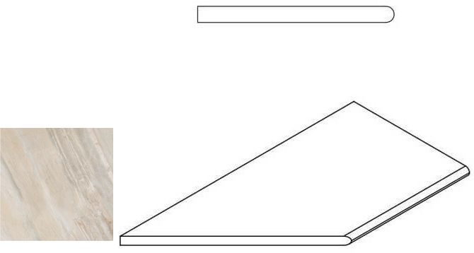 Magnetique X2 White Bordo Round Sx 60X30 матовая