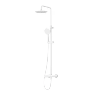 Душевая система Cezares -CDA-25-L-BIO с верхним и ручным душем,без излива,однозахват.,бел. мат