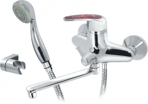 Смеситель для ванны VARION Armaturen Красный 7025 82 3 однозахватный, поворотный излив 220мм