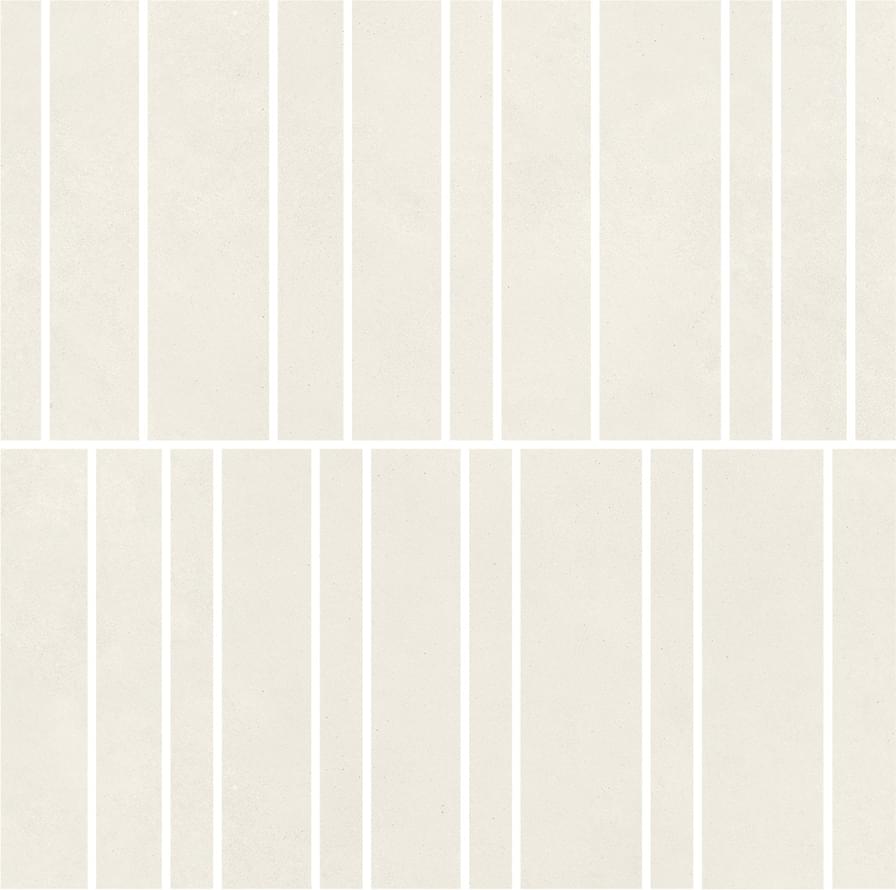 мозаика Nuances Bianco Mosaico Listelli Strideup 30x30