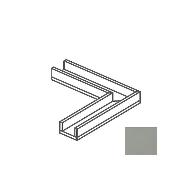 Impronta italgraniti Nuances NU02CAA6 Canalina Angolare Grigio 14x60x8 матовая