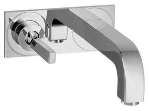 Смеситель Axor 39115 для умывальника однозахватный настенный, излив 220 мм, хром