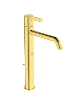 Смеситель для раковины Ideal Standard BC781A2 однозахватный, высота 215 см, д/к, шлиф золото