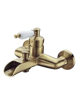 Смеситель Boheme 203 для ванны/душа, настенный, однозахватный, без душевого гарнитура, бронза