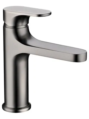 Смеситель Boheme 451-GM для раковины, на 1 отверстие, однозахватный, графит