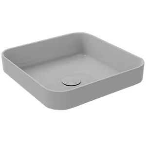 Раковина Cielo EJLASIQ 400х400х140 полувстраиваемая, без перелива, без отв. под смесит., Brina