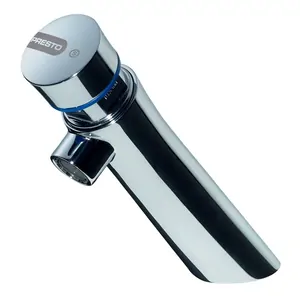 Кран для раковины Presto S антивандальный, порционно-нажимной, хром 65200