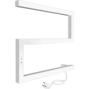 Полотенцесушитель Indigo (electrо) б/п 400х500 скр.провод справа, белый матовый