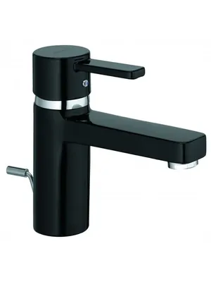 Смеситель KLUDI для умывальника однорычажный, д/к (черный/хром) 382608675