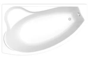 Ванна акриловая BAS 1700х1000 угловая, левая, асимметричная,каркас, без слива-перелива, белый